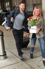 JULIANNE HOUGH and Brooks Laich Kissiing at the Airport in Washington