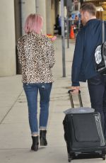 JULIANNE HOUGH and Brooks Laich Kissiing at the Airport in Washington