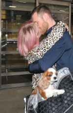 JULIANNE HOUGH and Brooks Laich Kissiing at the Airport in Washington