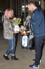 JULIANNE HOUGH and Brooks Laich Kissiing at the Airport in Washington