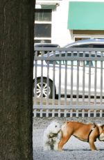 JULIE BENZ Takes Her Dogs at the Dog Park in Toronto