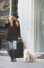 JULIE BENZ Takes Her Dogs at the Dog Park in Toronto