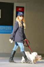 JULIE BENZ Takes Her Dogs at the Dog Park in Toronto