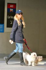 JULIE BENZ Takes Her Dogs at the Dog Park in Toronto