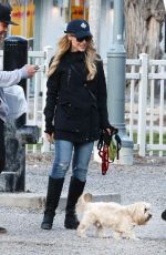 JULIE BENZ Takes Her Dogs at the Dog Park in Toronto