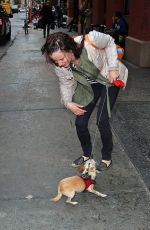 JULIETTE LEWIS Leaves Her Hotel in New York 04/23/2015