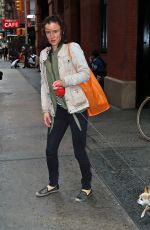 JULIETTE LEWIS Leaves Her Hotel in New York 04/23/2015