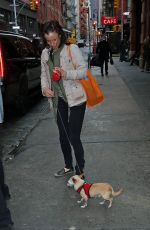 JULIETTE LEWIS Leaves Her Hotel in New York 04/23/2015