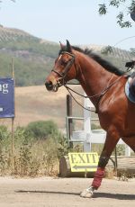 KALEY CUOCO at Horse Riding in Moorpark 04/29/2015