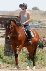 KALEY CUOCO at Horse Riding in Moorpark 04/29/2015
