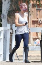 KALEY CUOCO at Horse Riding in Moorpark 04/29/2015