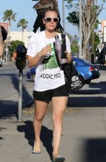 KALEY CUOCO Leaves a Yoga Class in Los Angeles 04/27/2015