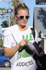KALEY CUOCO Leaves a Yoga Class in Los Angeles 04/27/2015