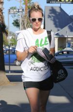 KALEY CUOCO Leaves a Yoga Class in Los Angeles 04/27/2015