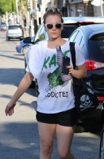 KALEY CUOCO Leaves a Yoga Class in Los Angeles 04/27/2015