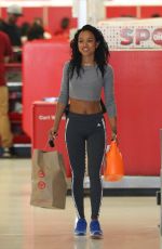 KARREUCHE TRAN in Spandex Shopping at Target in West Hollywood