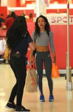 KARREUCHE TRAN in Spandex Shopping at Target in West Hollywood