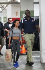 KARREUCHE TRAN in Spandex Shopping at Target in West Hollywood