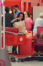 KARREUCHE TRAN in Spandex Shopping at Target in West Hollywood