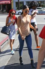 KARREUCHE TRAN Leaves Toast Restaurant in West Hollywood