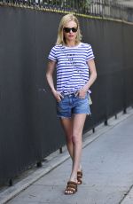 KATE BOSWORTH in Denim Shorts Out in Beverly Hills