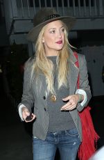 KATE HUDSON Celebrates Her 36th Birthday at Giorgio Baldi in Los Angeles 04/19/2015