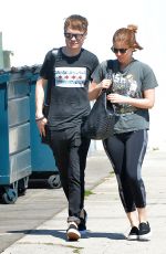 KATE MARA and John Mara Jr. Out and About in Los Angeles