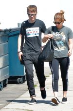 KATE MARA and John Mara Jr. Out and About in Los Angeles