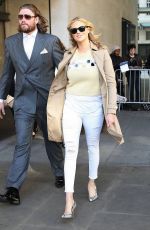 KATE UPTON Arrives at BBC Radio 1 in London