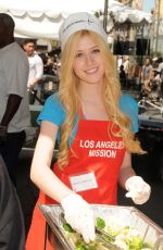 KATHERINE MCNAMARA at Los Angeles Mission Easter Event