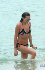 KATIE CASSIDY in Bikini at a Beach in Miami 04/21/2015