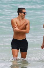 KATIE CASSIDY in Bikini at a Beach in Miami 04/22/2015