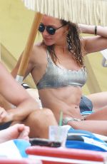 KATIE CASSIDY in Bikini at a Beach in Miami 04/23/2015