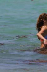 KATIE CASSIDY in Bikini at a Beach in Miami 04/25/2015