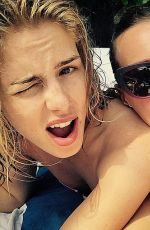 KATIE CASSIDY in Bikini at a Beach in Miami 04/25/2015