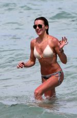 KATIE CASSIDY in Bikini on the Beach in Miami 04/20/2015
