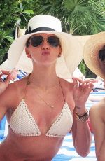 KATIE CASSIDY in Bikini on the Beach in Miami 04/20/2015