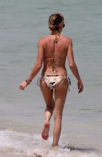 KATIE CASSIDY in Bikini on the Beach in Miami 04/20/2015