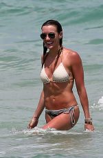 KATIE CASSIDY in Bikini on the Beach in Miami 04/20/2015