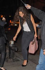 KATIE HOLMES Out for Dinner in New York 04/17/2015