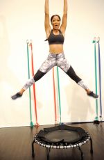 KEKE PALMER at Playtex Sport Hosts a Trampoline Fitness Class in New York