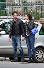 KELLU BROOK and Jeremy Parisis Out and About in Paris