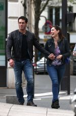 KELLU BROOK and Jeremy Parisis Out and About in Paris