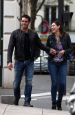 KELLU BROOK and Jeremy Parisis Out and About in Paris