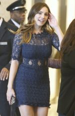 KELLY BROOK Arrives at SiriusXM Studios in New York