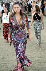 KELLY BROOK at Coachella Music Festival in Indio 04/18/2015