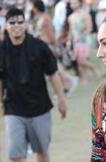 KELLY BROOK at Coachella Music Festival in Indio 04/18/2015