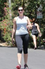 KELLY BROOK Hikinig at Runyon Canyon Park in Los Angeles 04/26/2015