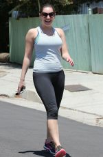 KELLY BROOK Hikinig at Runyon Canyon Park in Los Angeles 04/26/2015