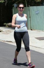 KELLY BROOK Hikinig at Runyon Canyon Park in Los Angeles 04/26/2015
